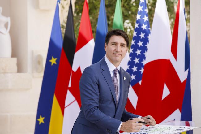 Cerimonia di accoglienza dei Leader G7
