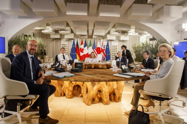 Opening sessions on the second day of the G7 Summit
