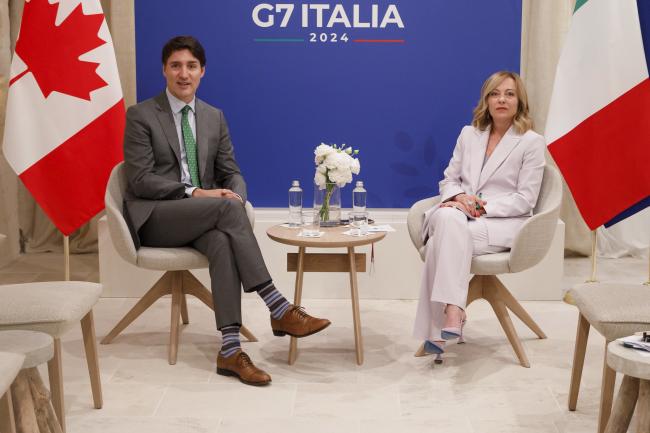 Incontro bilaterale Meloni - Trudeau
