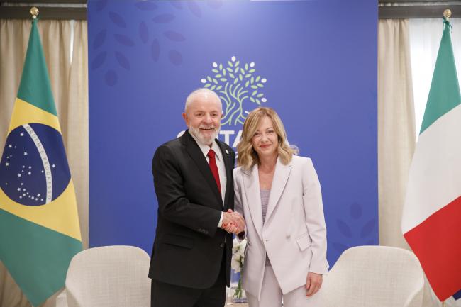 President Meloni’s bilateral meeting with the President of Brazil, Luiz Inácio Lula da Silva