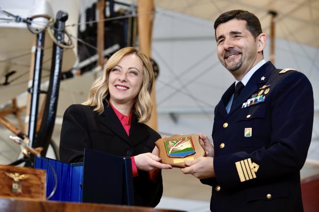 Visita del Presidente Meloni al Museo dell’Aeronautica Militare di Vigna di Valle