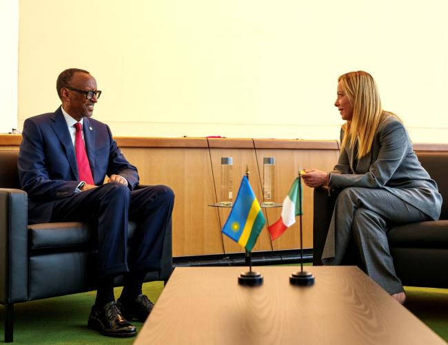 Incontro con il Presidente del Ruanda Kagame