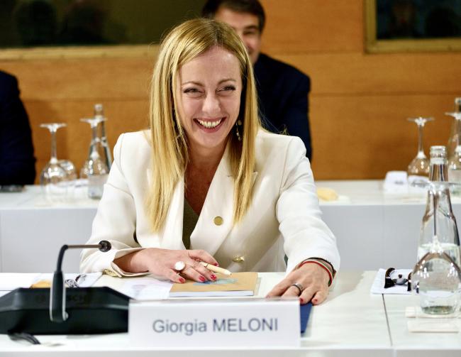 President Meloni at the summit of the European Political Community