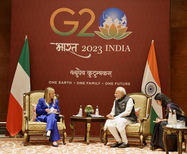Bilateral meeting with Prime Minister Narendra Modi of India