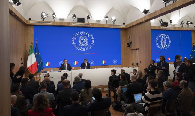 La conferenza stampa del Consiglio dei Ministri n.100