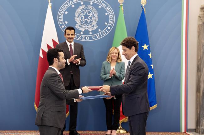 Signing of memoranda of understanding following President Meloni’s meeting with the Emir of Qatar