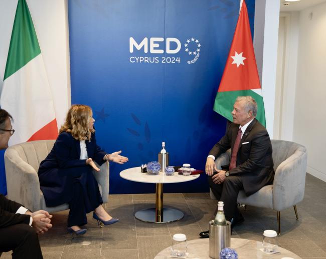 President Meloni’s bilateral meeting with King Abdullah II of Jordan