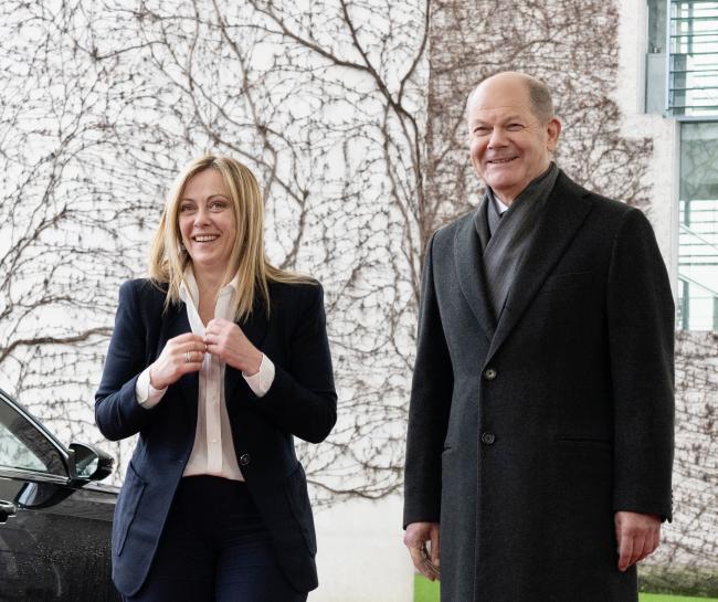 Arrival at the Federal Chancellery