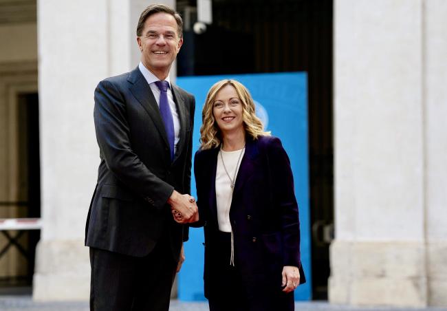 President Meloni welcomes NATO Secretary General Rutte