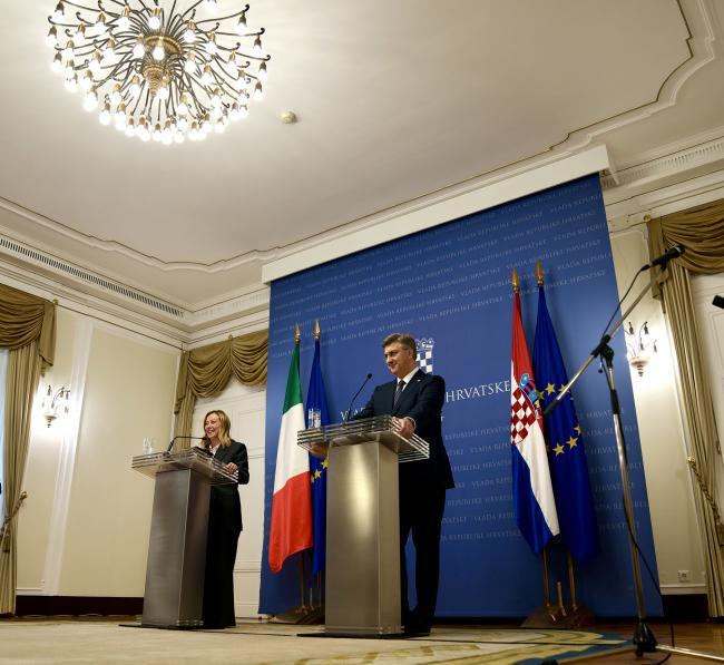 Press statements by President Meloni and Prime Minister Plenković