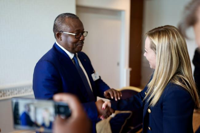 Incontro bilaterale con il Presidente della Guinea Bissau