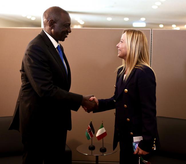 Incontro bilaterale con il Presidente della Repubblica del Kenya