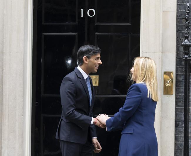 President Meloni meets with UK Prime Minister Sunak