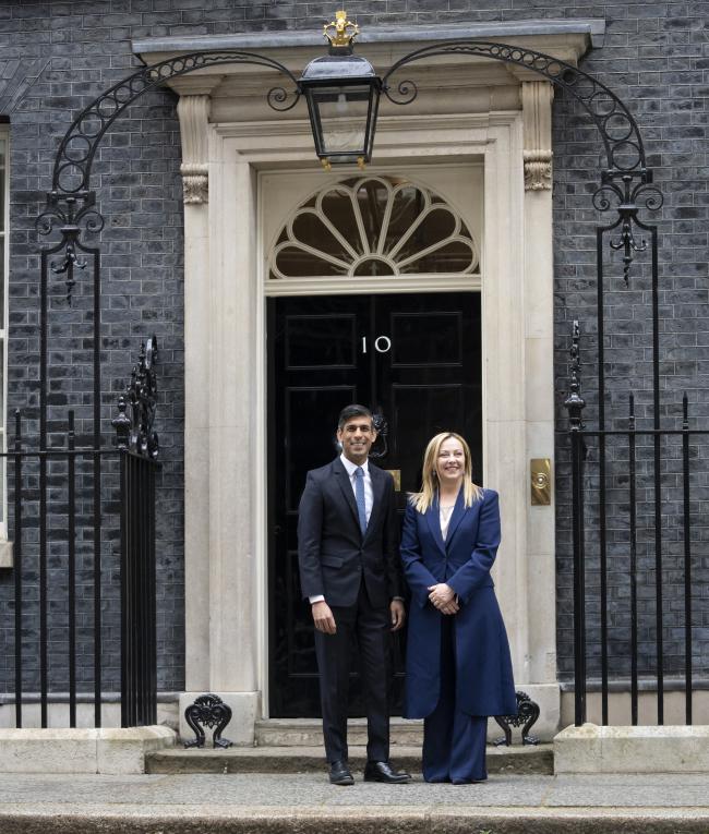 President Meloni meets with UK Prime Minister Sunak