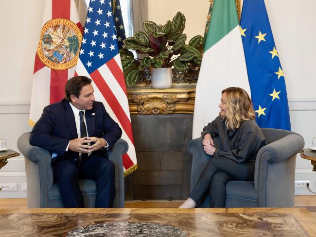 President Meloni meets with the Governor of Florida