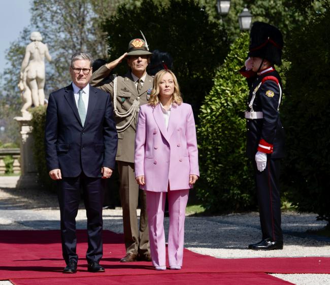 Incontro del Presidente Meloni con il Primo Ministro del Regno Unito Starmer