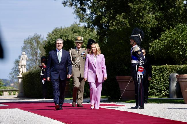 Incontro del Presidente Meloni con il Primo Ministro del Regno Unito Starmer