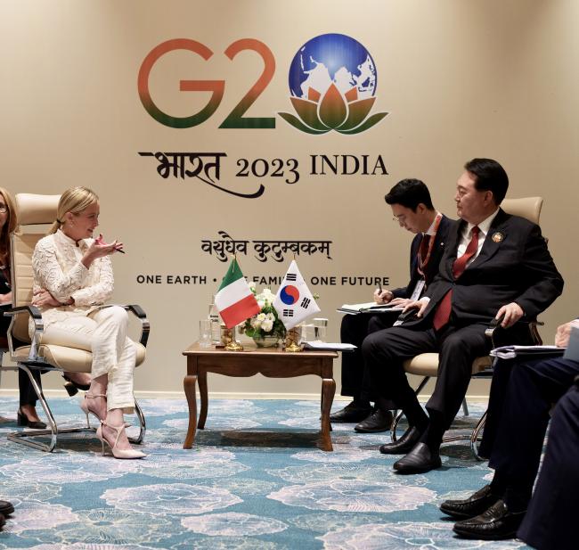 Bilateral meeting with the President of the Republic of Korea 