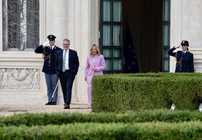 Incontro del Presidente Meloni con il Primo Ministro del Regno Unito Starmer