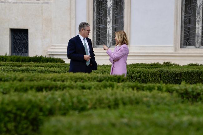 Incontro del Presidente Meloni con il Primo Ministro del Regno Unito Starmer