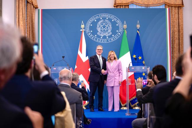 Incontro del Presidente Meloni con il Primo Ministro del Regno Unito Starmer