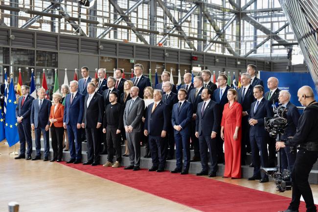 European Council meeting family photo