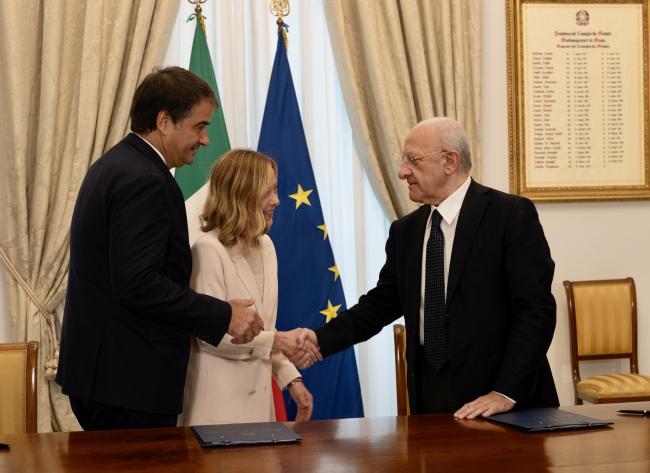 Signing of Development and Cohesion Agreement between the Italian Government and the Campania Region