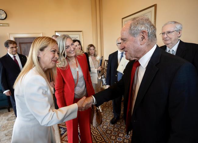 Il Presidente Meloni incontra i leader dei gruppi politici del Senato