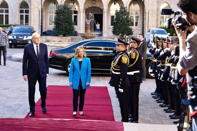 Visita del Presidente Meloni in Libano