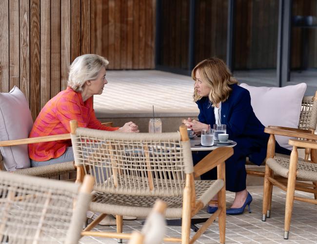 Incontro con la Presidente della Commissione europea von der Leyen