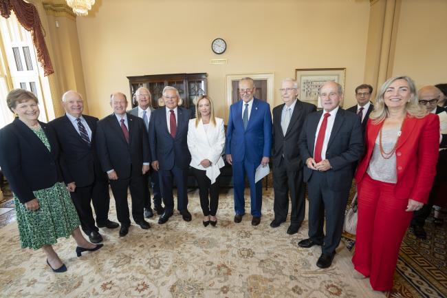 Il Presidente Meloni incontra i leader dei gruppi politici del Senato