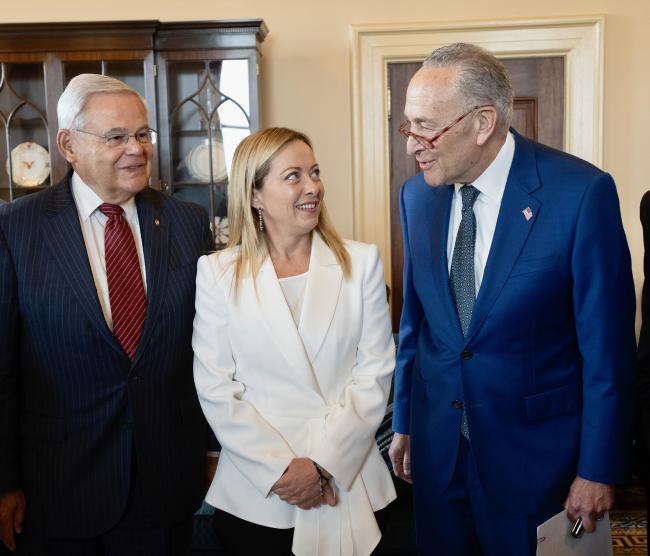 Il Presidente Meloni incontra i leader dei gruppi politici del Senato