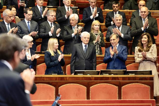 Il Presidente Meloni al Senato per il 75° anniversario della prima seduta