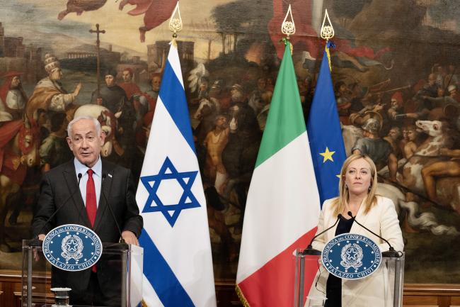 Le dichiarazioni congiunte Meloni -  Netanyahu