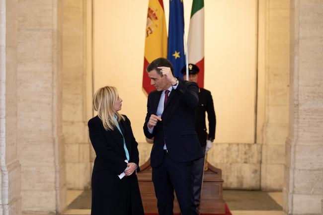 President Meloni meets with President Sánchez