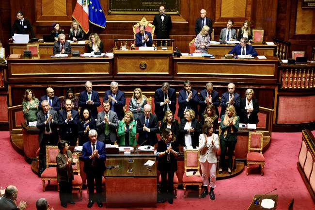 President Meloni addresses the Senate ahead of European Council meeting