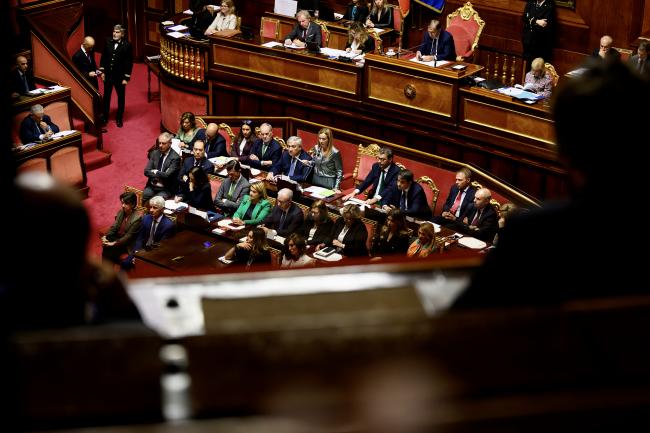 President Meloni addresses the Senate ahead of European Council meeting