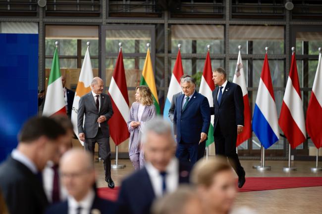 President Meloni attends European Council meeting