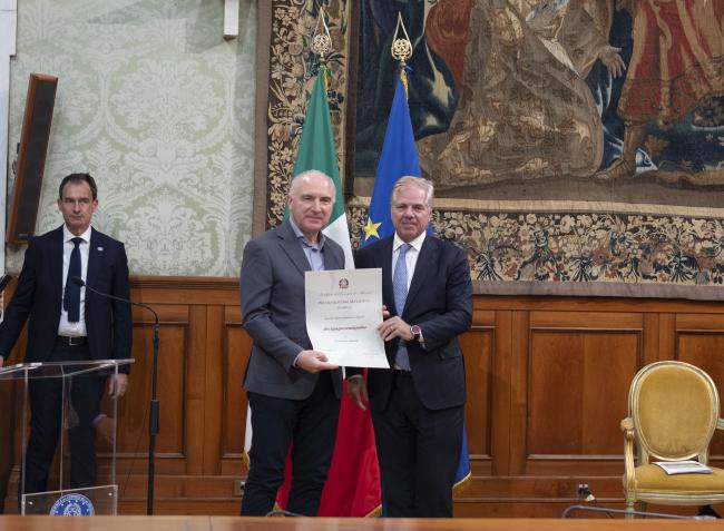 Cerimonia di premiazione della XX edizione del Premio Giacomo Matteotti