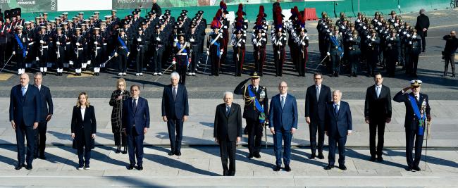 Giornata dell’Unità Nazionale, della Costituzione, dell’Inno e della Bandiera: il Presidente Meloni alle celebrazioni