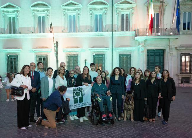 Giornata Nazionale Sla, Palazzo Chigi si illumina di verde