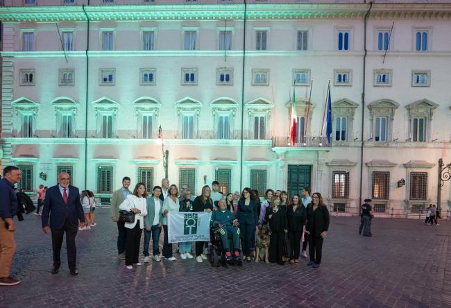 Giornata Nazionale Sla, Palazzo Chigi si illumina di verde