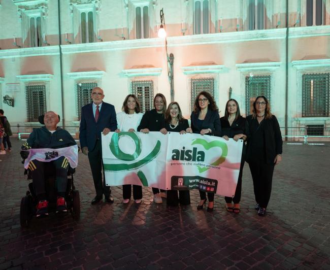 Giornata Nazionale Sla, Palazzo Chigi si illumina di verde