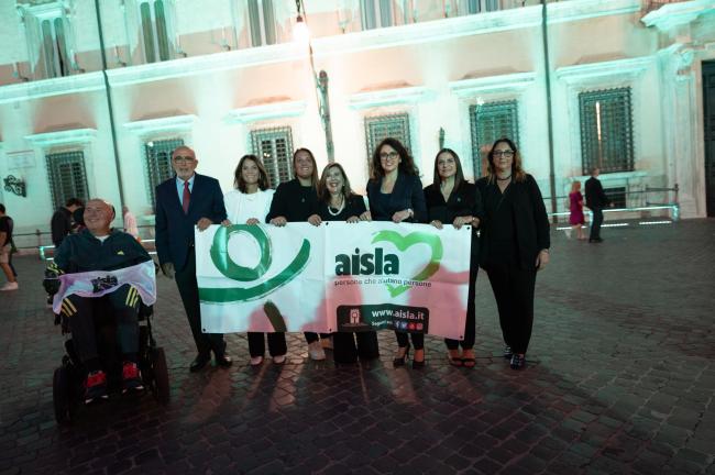 Giornata Nazionale Sla, Palazzo Chigi si illumina di verde