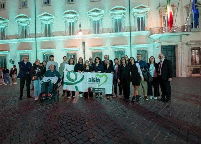 Giornata Nazionale Sla, Palazzo Chigi si illumina di verde