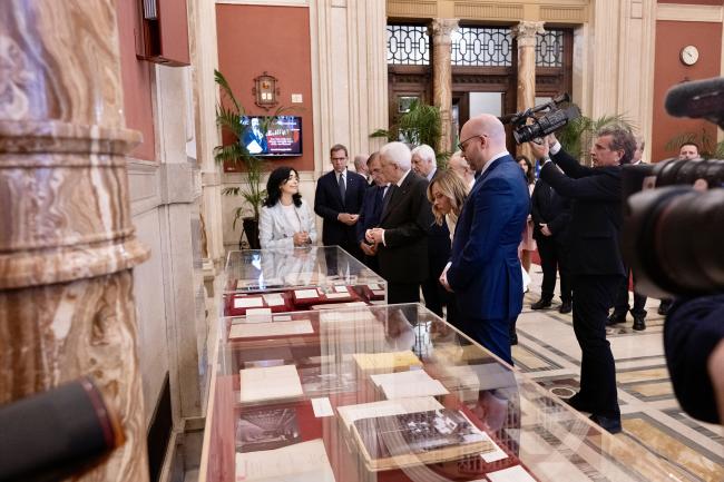 President Meloni visits the “Matteotti parlamentare” exhibition