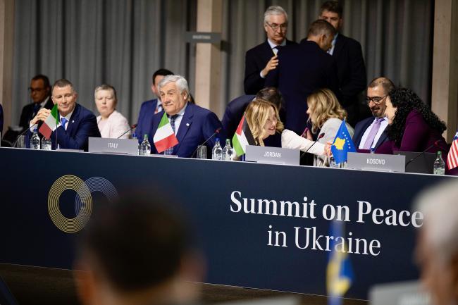 Il Presidente Meloni al Vertice sulla Pace in Ucraina