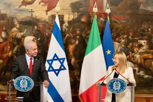 Le dichiarazioni congiunte Meloni -  Netanyahu