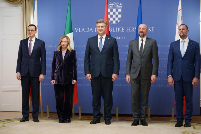 Cena di lavoro sull’Agenda strategica Ue 2024-2029, la foto di famiglia