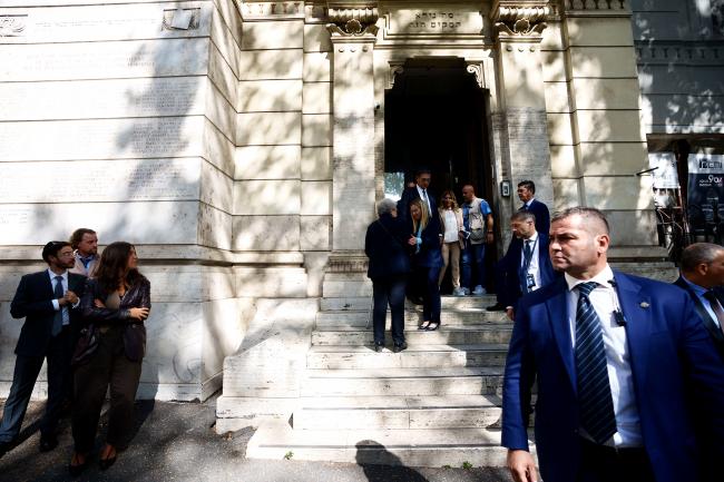 Il Presidente Meloni visita la Sinagoga di Roma